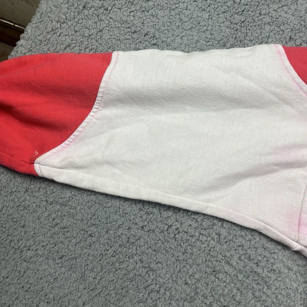 Vintage College Of St Scholastica Sweater Pink White Sweatshirt MN Minnesota 80s - Picture 6 of 12
